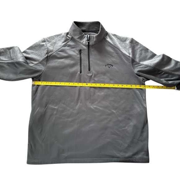 CALLAWAY Two Tone Gray Men's Size XL Long Sleeve 1/4 Zip Pullover Golf Jacket - Picture 3 of 4